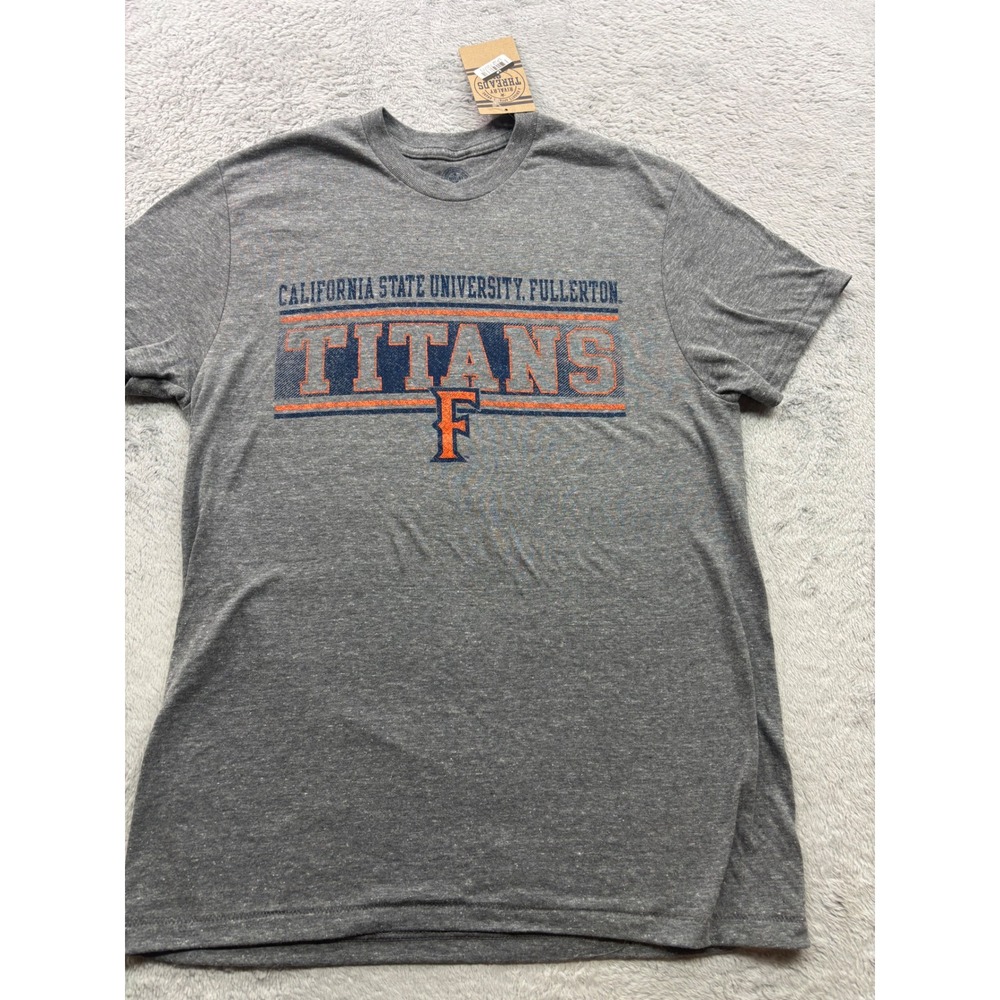 CSU Fullerton‎ Titans Mens T-Shirt Grey CSUF Collegiate Size M Rivalry Threads